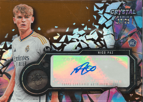 Nico Paz Topps Crystal Premium Auto 17/25