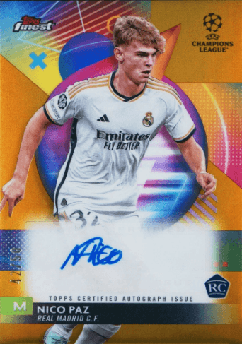 Nico Paz Topps Finest Auto