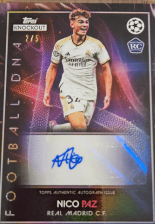 Nico Paz Knockout Football DNA Auto 2/5