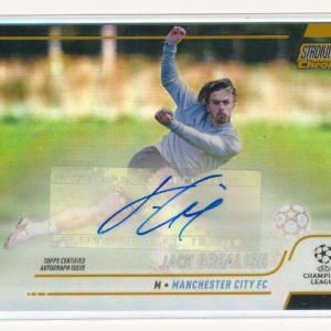 2021-2022 Topps Stadium Club Chrome Refractor Auto /50 #CA-JG jack Grealish Gold