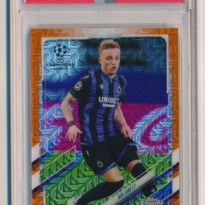 2020 Topps Chrome UCL Japan Edition Orange Refractor /25 Noa Lang #85 RC PSA 10