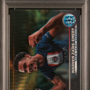 2022-23 Stadium Chrome UCC Gold Prism Rc Rookie Warren Zaire-Emery PSA 9 01/50