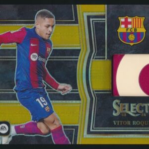 2023-24 Panini Select La Liga Vitor Roque RC Rookie Patch Gold 09/10 Palmeiras