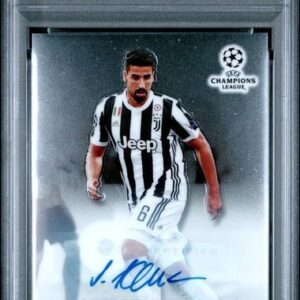 2017 Topps Chrome UCL Sami Khedira Auto #6 PSA 10 GEM MT Autograph pop 3