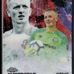 2018-19 Topps Chrome Jordan Pickford Superstar Sensations Red Ref /10