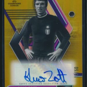 2022-23 Topps Finest UEFA UCC Base Auto Gold /50 Juventus Dino Zoff Italy #A-DZ