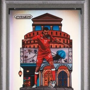 2022 Panini Prizm World Cup Qatar National Landmarks #27 Ellyes Skhiri PSA 9