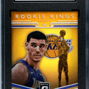 Lonzo Ball 17-18 Optic ROOKIE KINGS Orange Prizm Parallel RC Bulls SP /9 SGC 9.5