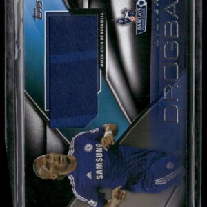 2014 Topps Premier gold #FFR-DD Didier Drogba Football Fibers Relics Jumbo /25