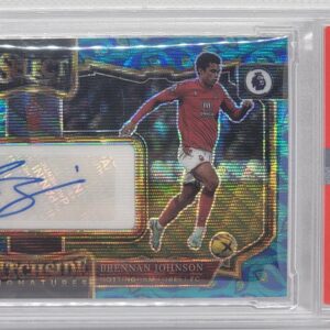 2022-23 Panini Select Premier League Brennan Johnson Peacock Rookie Auto PSA 10*