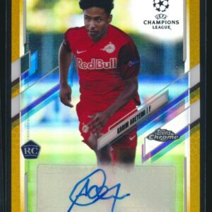 2020-21 Topps Chrome UEFA Champions Auto Gold Refractor RC Karim Adeyemi 10/50