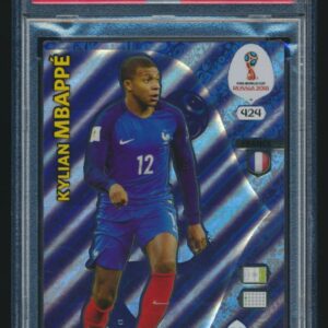 2018 Panini Adrenalyn XL World Cup France #424 Kylian Mbappe PSA 9 Real Madrid