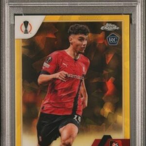 2022 Chrome Sapphire Edition UEFA Club /99 Matthis Abline Rookie RC #167 PSA 10