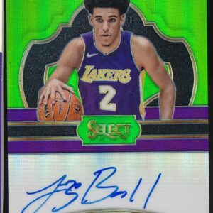 2017-2018 Panini Select Rookie Signatures /60 Lonzo Ball #RS-LON Green Auto RC