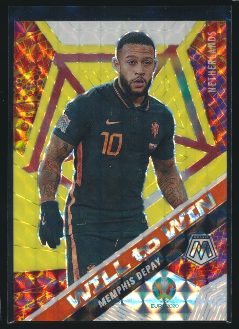 2021 Panini UEFA Euro Mosaic Memphis Depay #32 Yel