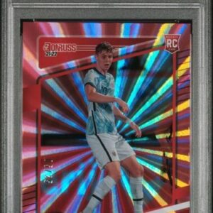 2021-22 Donruss Road to Qatar PINK LASER /25 Jorgen Strand Larsen #106 PSA 9 RC