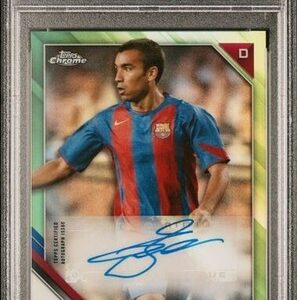 2021-22 Topps Chrome Giovanni Van Bronckhorst Auto Green #CA-GV /99 Pop 2 PSA 10