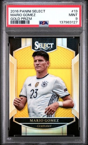 2016 Panini Select Mario Gomez Gold Terrace #13 PSA 9 POP 1 Non High /10 Germany