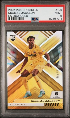 2022-23 Panini Chronicles #125 NICOLAS JACKSON XR Gold /10 Rookie PSA 9 RC POP 5