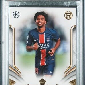 2024-25 TOPPS REVERENCE UEFA CLUB COMPETITIONS Rookie IBRAHIM MBAYE PSA 10 pop 1