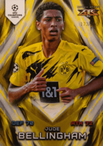 Jude Bellingham 2020-21 Match Attax UEFA CL Fire insert Fire insert rookie card