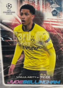 Jude Bellingham 2020-21 Topps Chrome X Steve Aoki UCL Neon Future #68 Neon Future rookie card