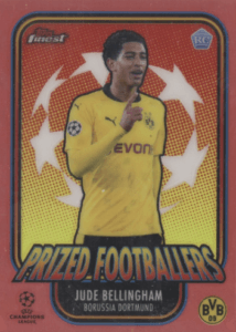 Jude Bellingham 2020-21 Topps Finest UEFA Champions League #6 Prized Footballers, orange rookie card