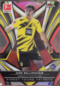 Jude Bellingham 2020-21 Topps Finest Bundesliga #32 Finest Young Talents die-cut rookie card
