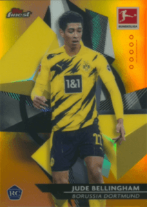 Jude Bellingham 2020-21 Topps Finest Bundesliga #32 Orange parallel rookie card