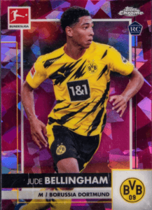 Jude Bellingham 2020-21 Topps Chrome Sapphire Edition Bundesliga #31 Sapphire Edition parallel rookie card