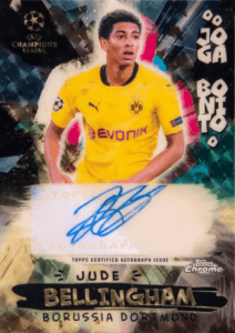 Jude Bellingham 2020-21 Topps Chrome UEFA Champions League #68 Joga Bonito autograph rookie card