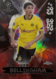 Jude Bellingham 2020-21 Topps Chrome UEFA Champions League #68 Joga Bonito insert rookie card